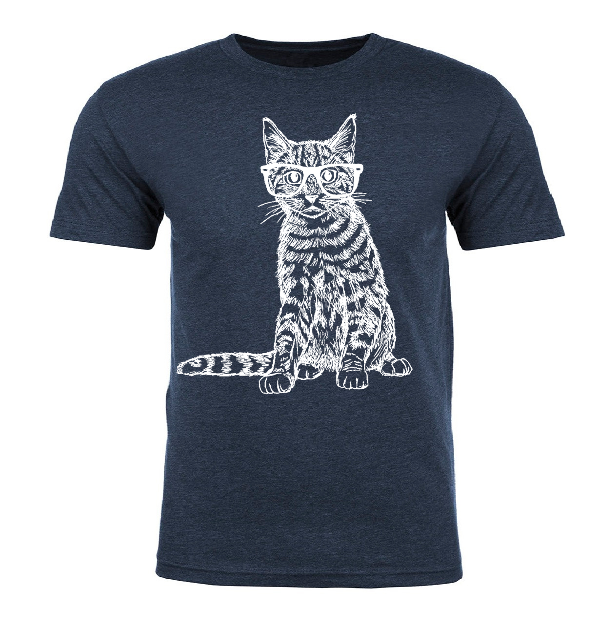 Cat Wearing Glasses Unisex T Shirt