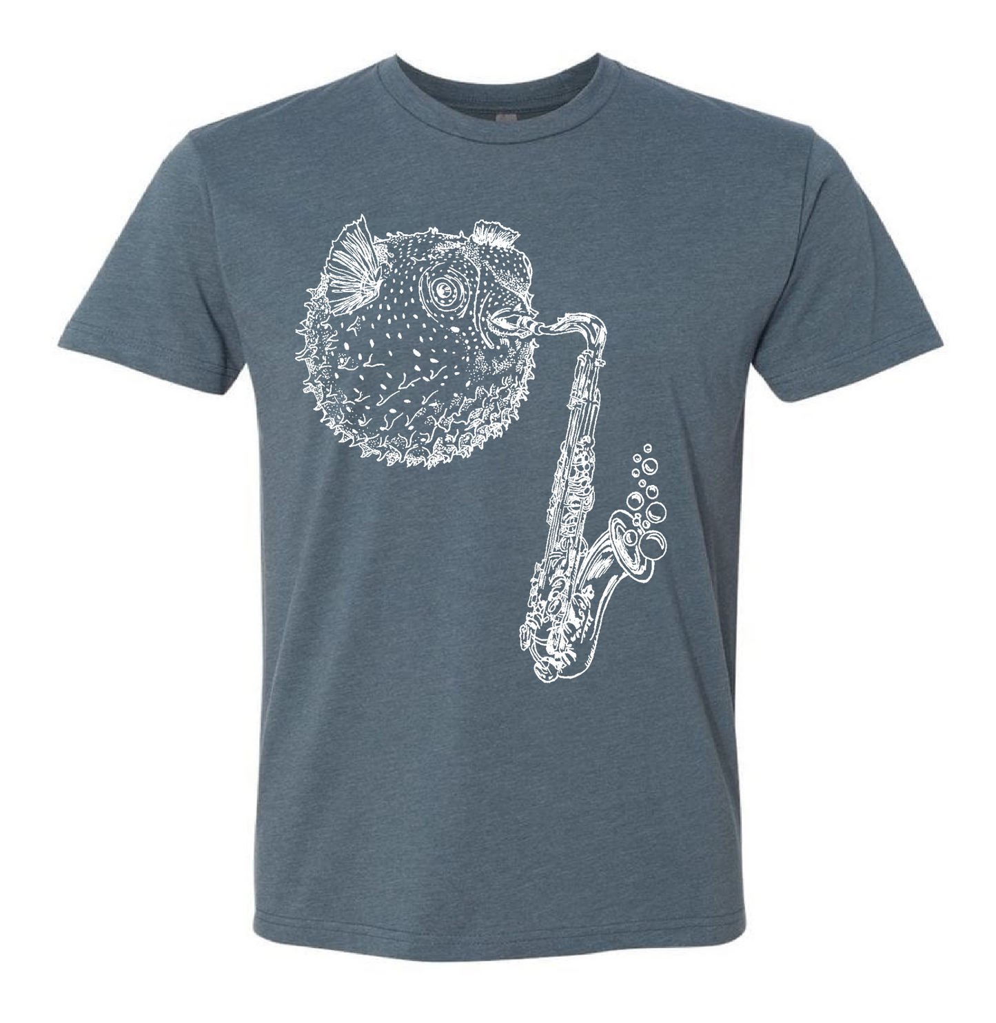 Blowfish Playing Saxophone Unisex T Shirt