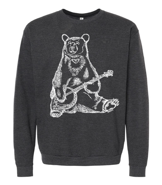 Banjo Bear Unisex Fleece Crewneck