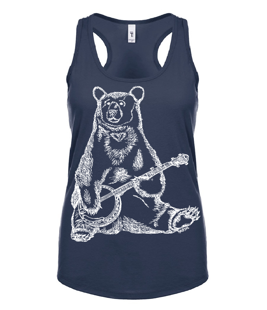Banjo Bear Ladies Tank Top