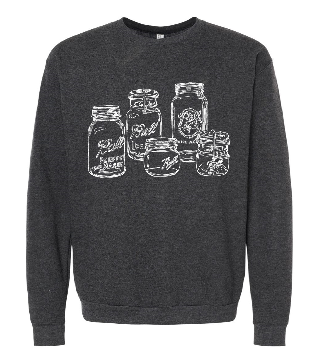 Mason Jars Unisex Fleece Crewneck
