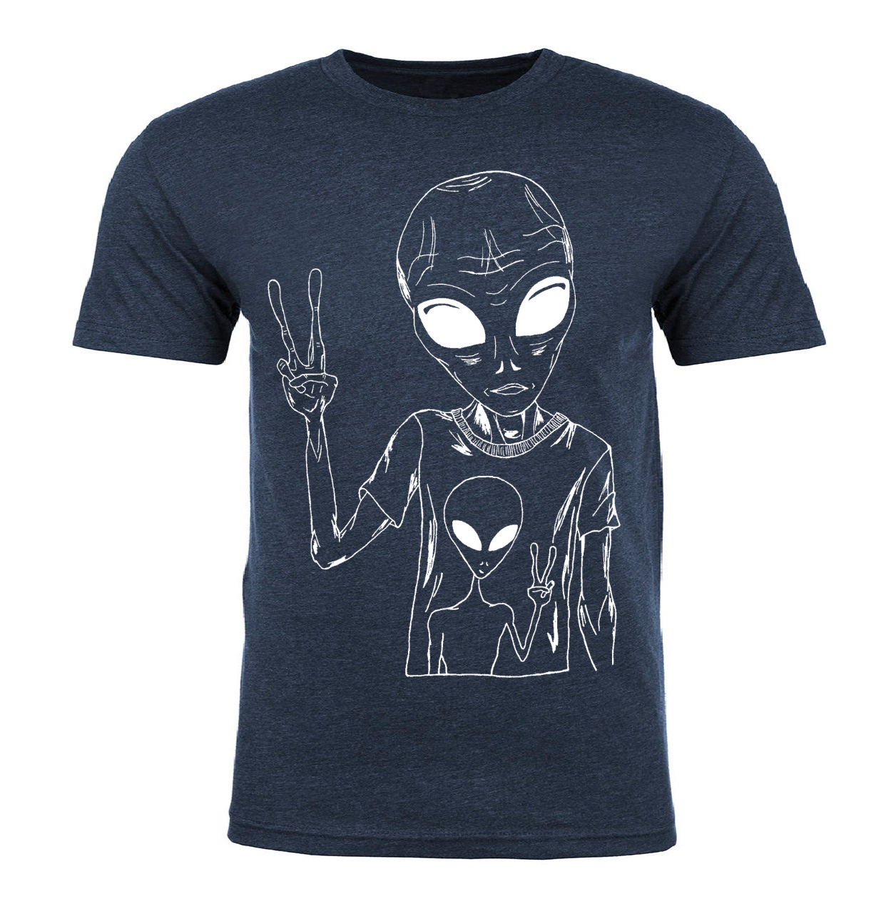 Alien Wearing an Alien T-Shirt Unisex T Shirt