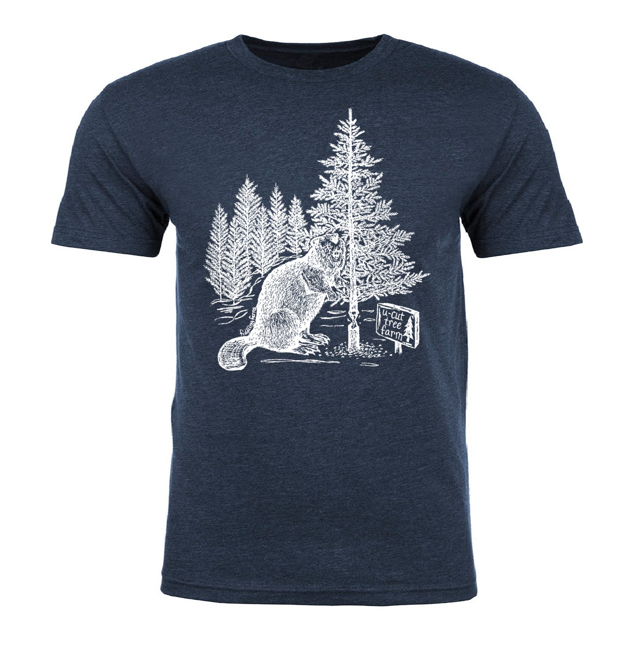 Beaver at a U Cut Tree Farm Unisex T Shirt