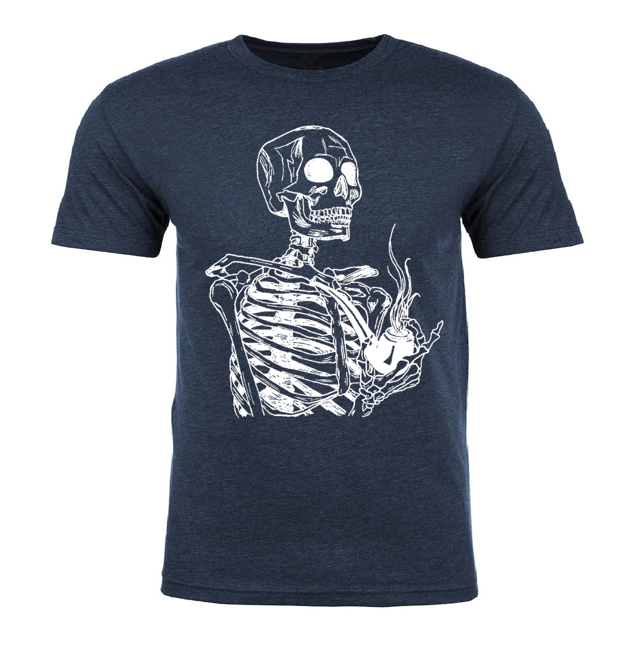Skeleton Smoking a Pipe Unisex T Shirt