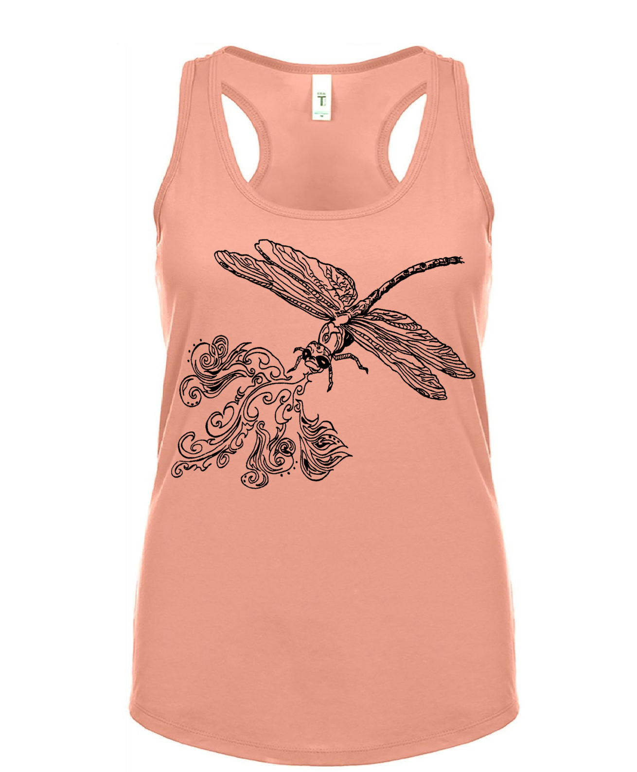 Fire Breathing Dragonfly Ladies Tank Top