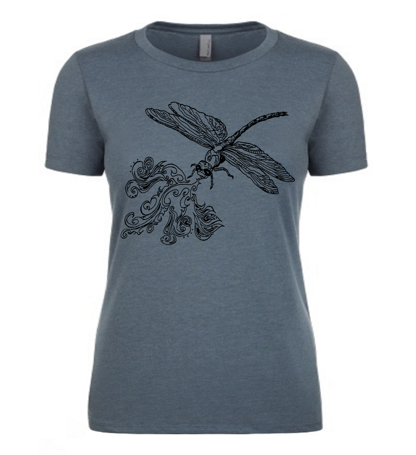 Fire Breathing Dragonfly Ladies T Shirt