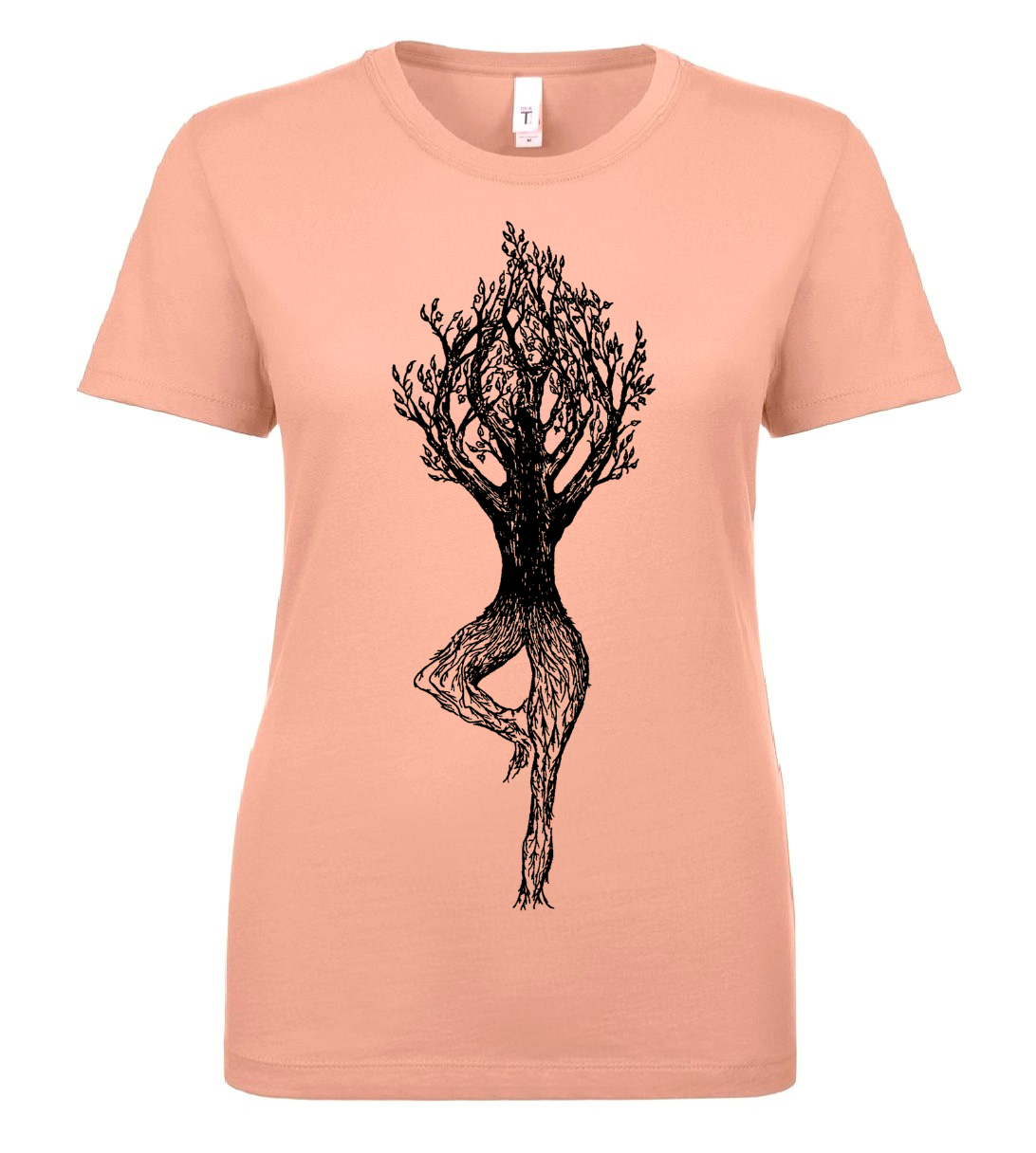 Tree Pose Ladies T Shirt
