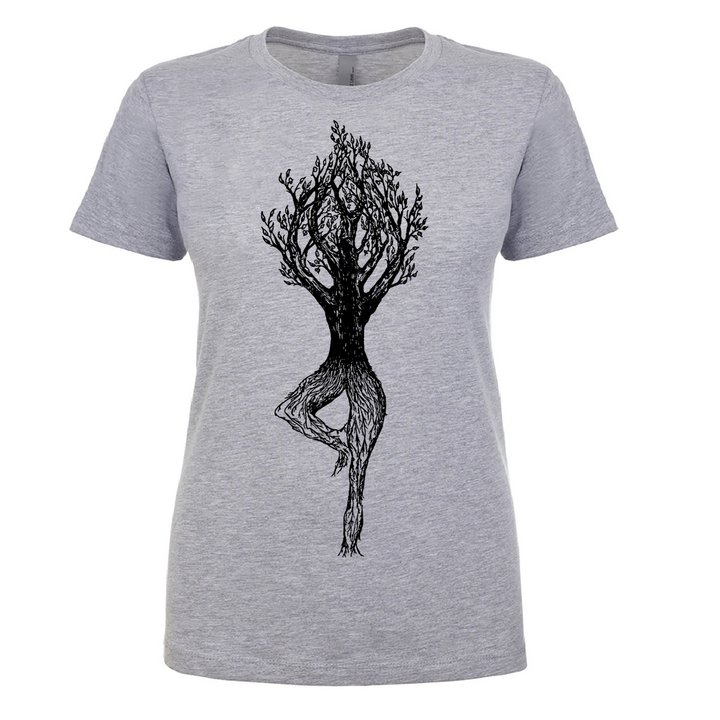 Tree Pose Ladies T Shirt
