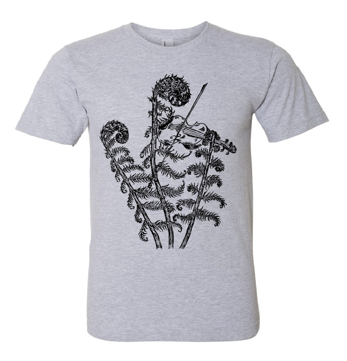 Fiddleheads Playing the Fiddle Unisex T Shirt