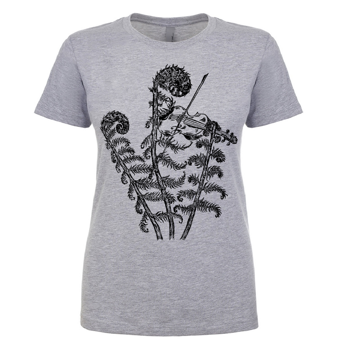 Fiddling Fiddleheads Ladies T Shirt