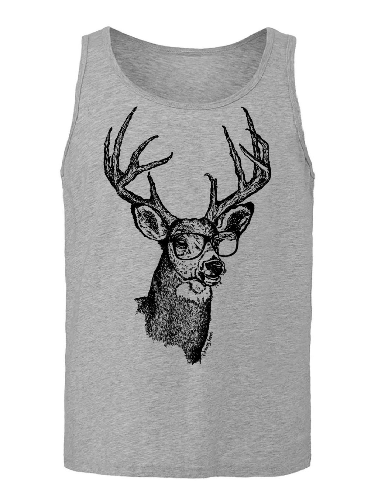 Buck Wearing Glasses Unisex Tank Top