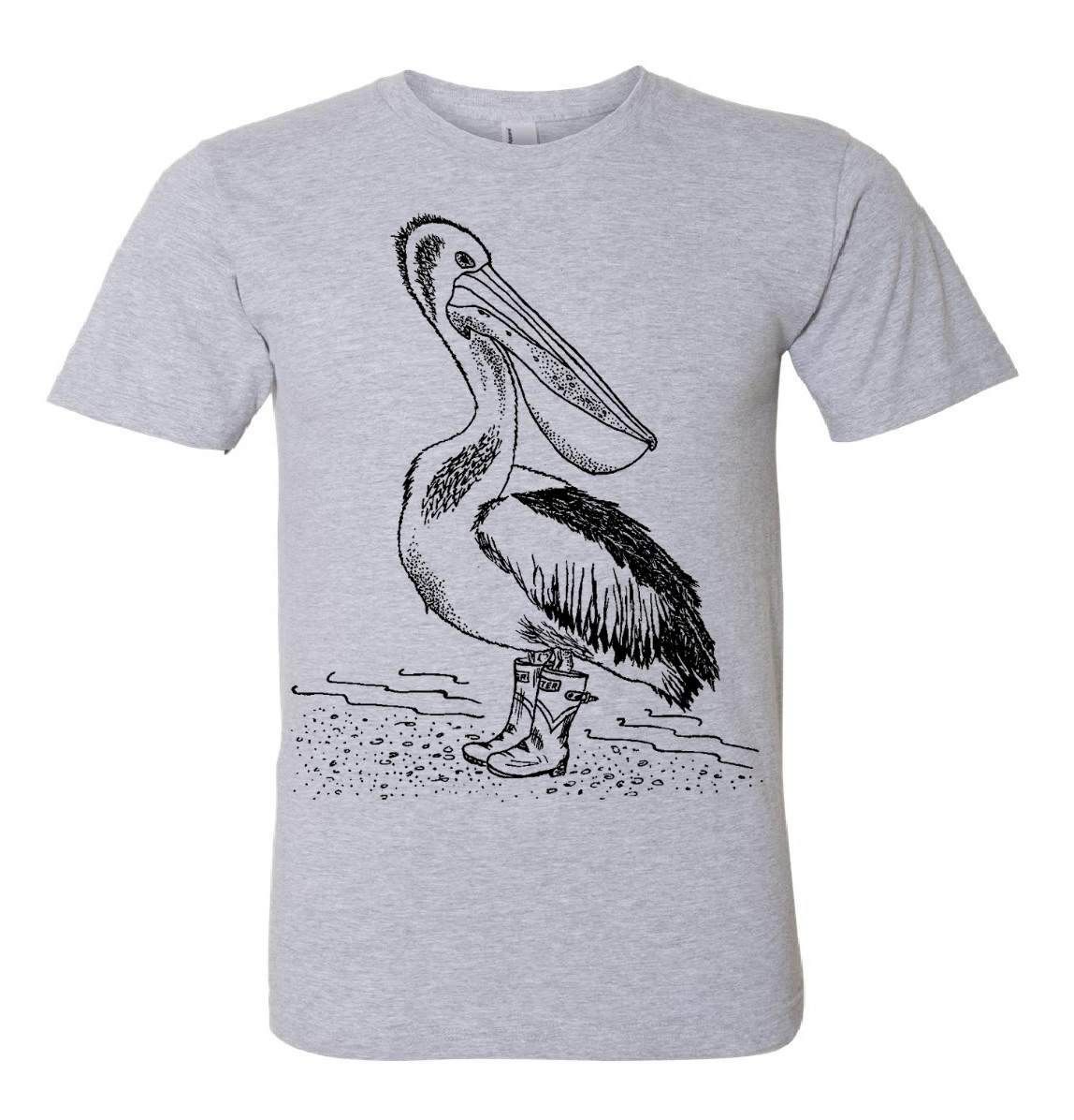 Pelican Wearing Rain Boots Unisex T Shirt