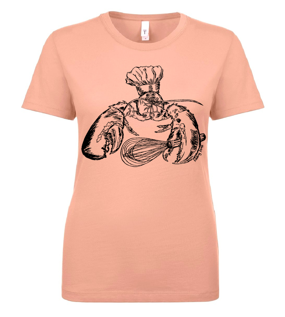 Chef Lobster Ladies T Shirt