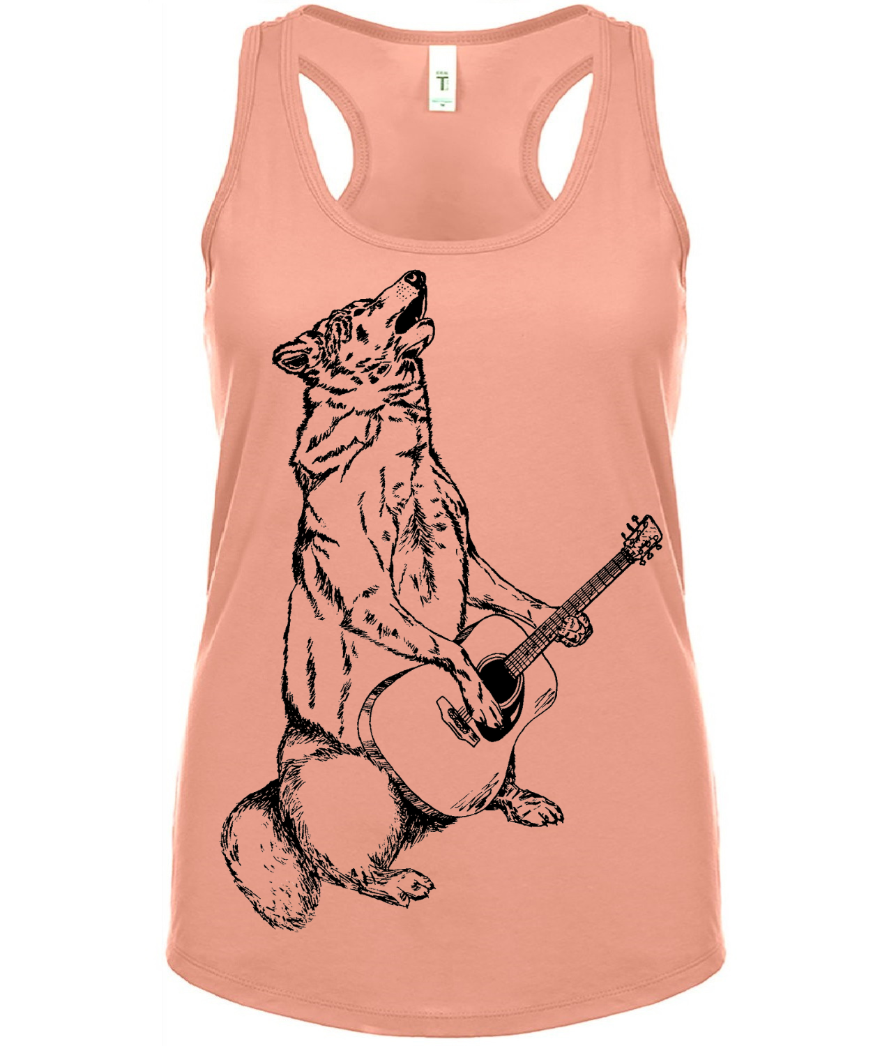 Howling Wolf Guitarist Ladies Tank Top