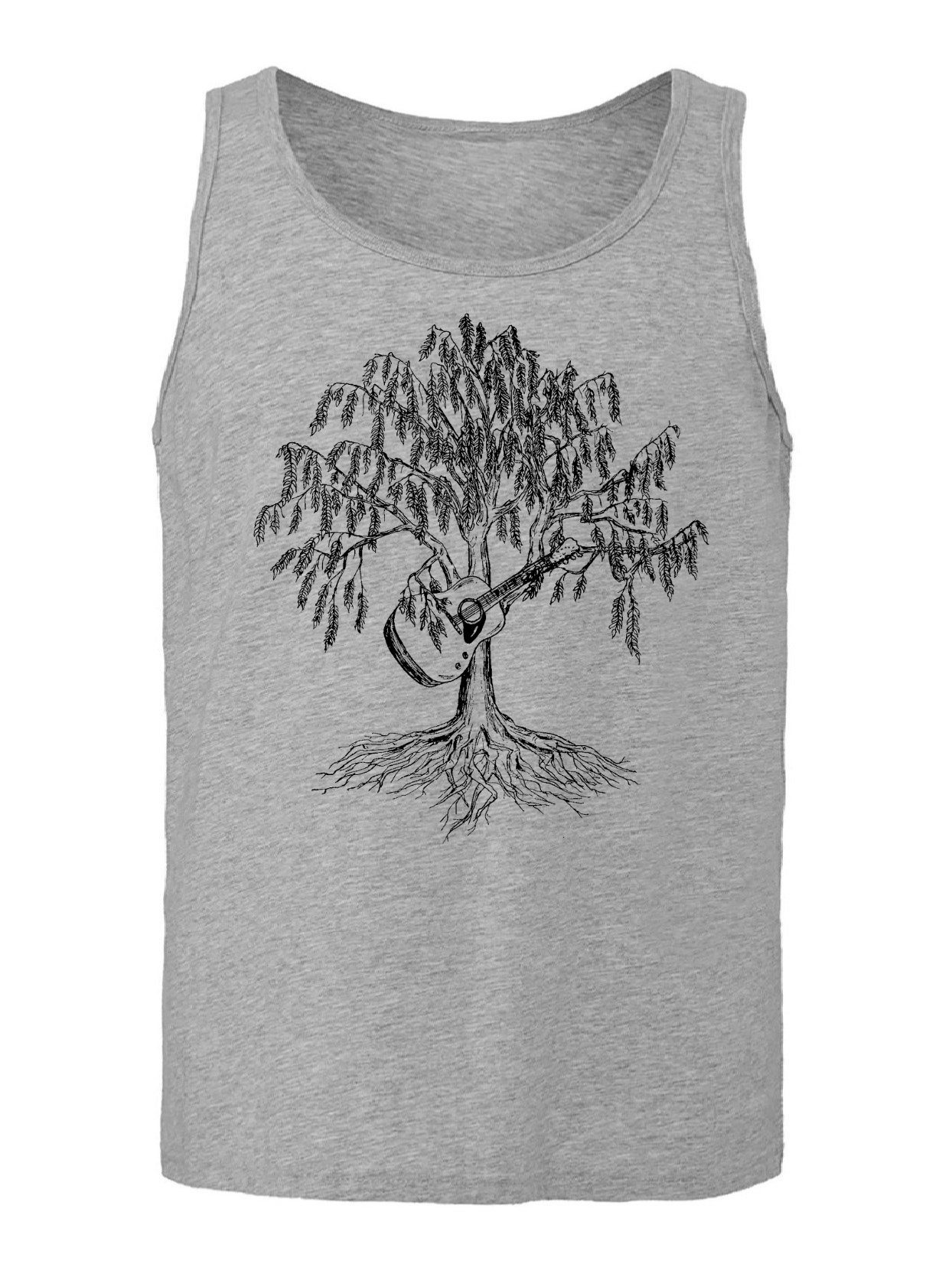 Weeping Willow Playing Guitar Unisex Tank Top