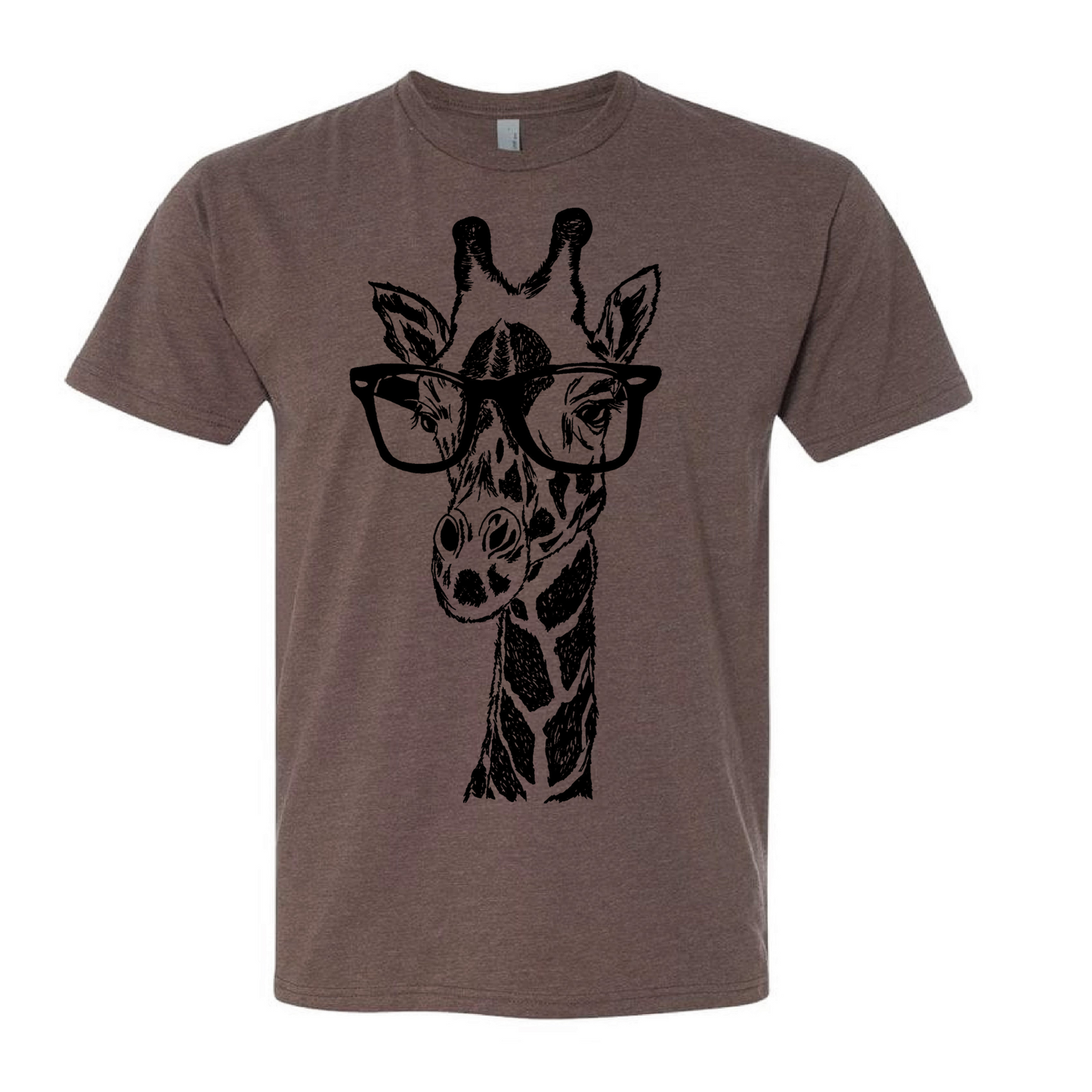 Giraffe Wearing Glasses Unisex T Shirt