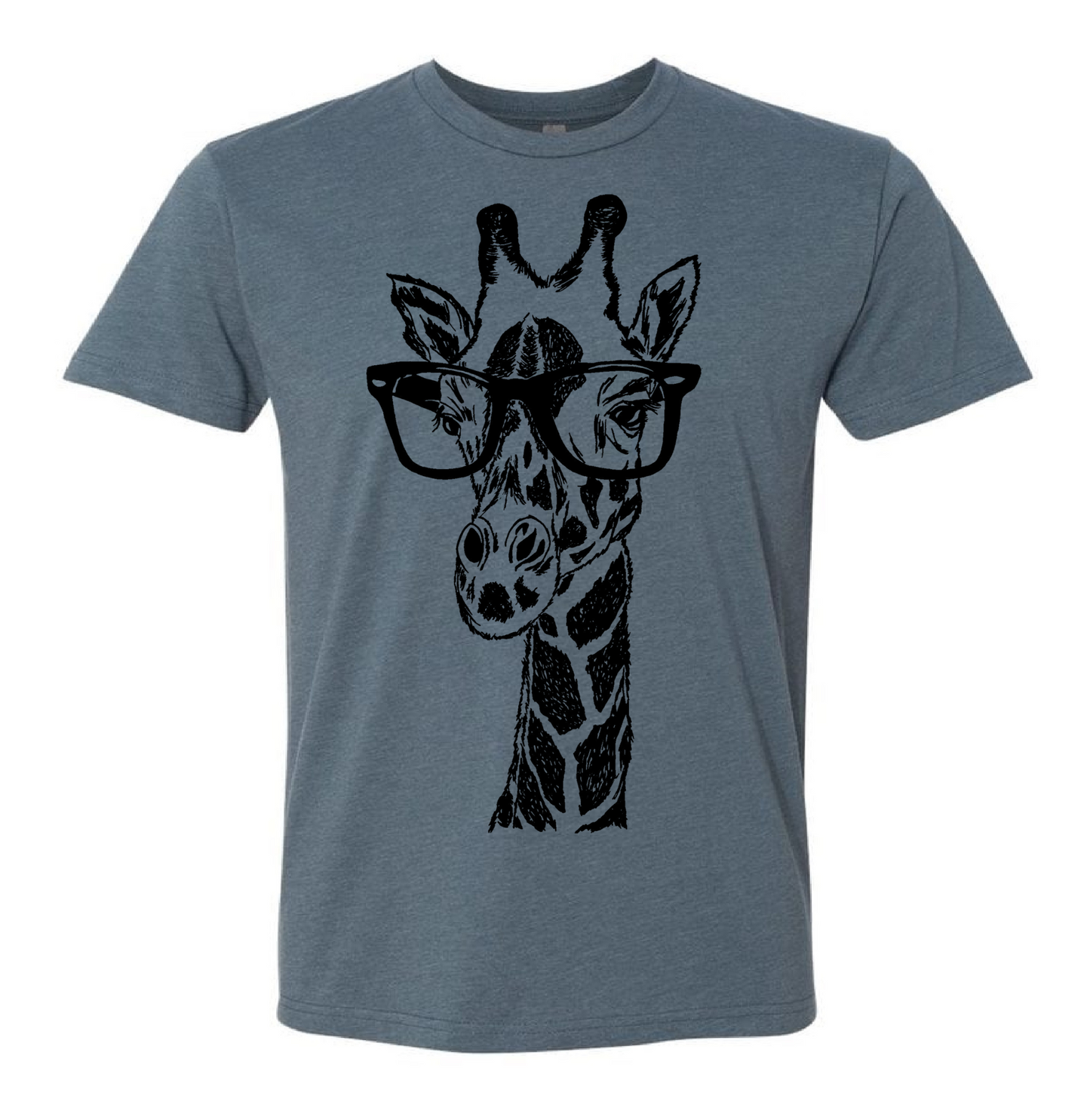 Giraffe Wearing Glasses Unisex T Shirt