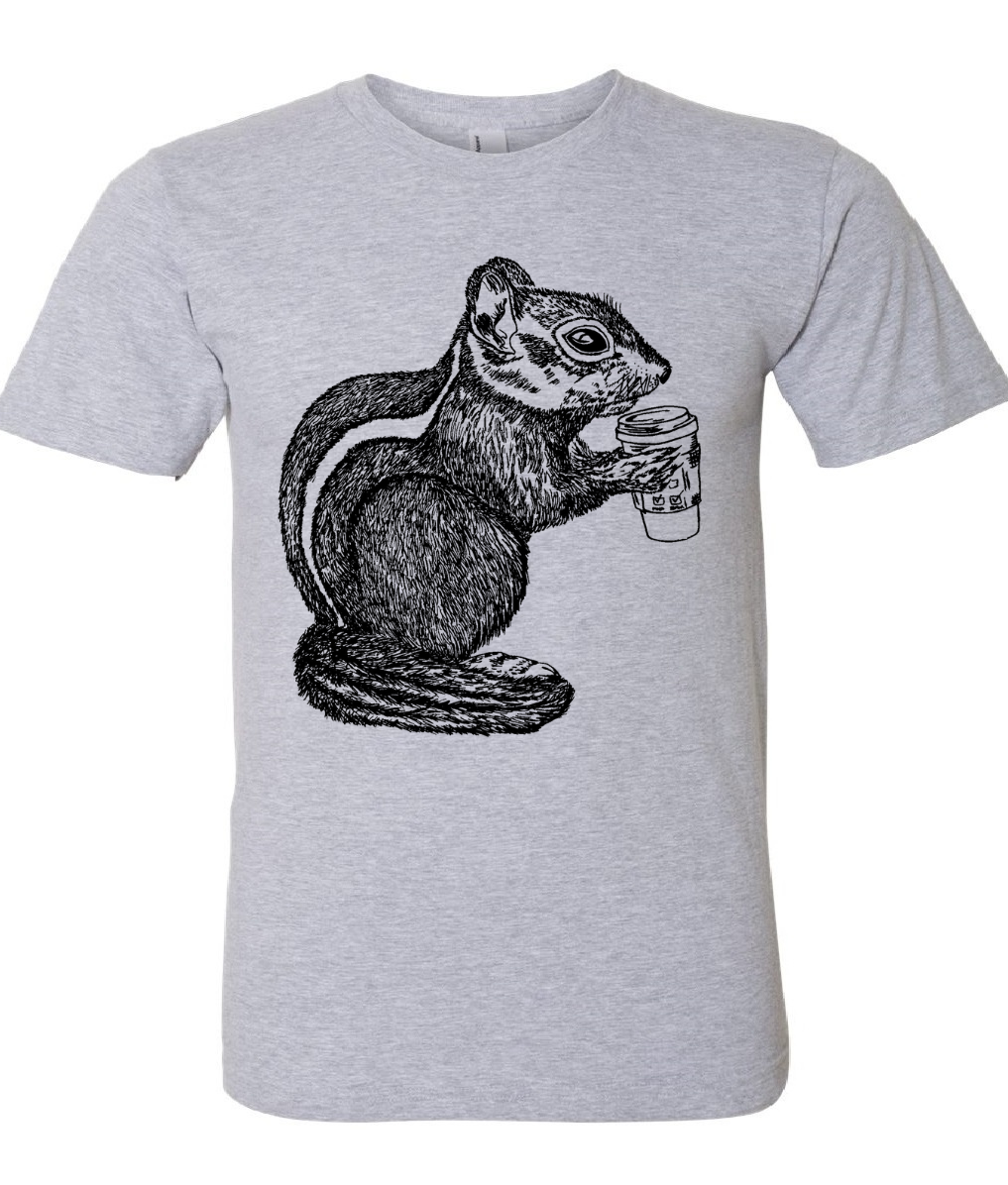 The Caffeinated Chipmunk Unisex T Shirt