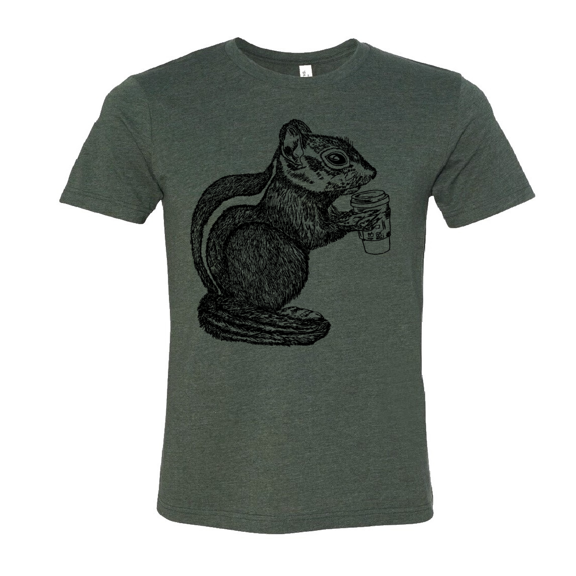 The Caffeinated Chipmunk Unisex T Shirt