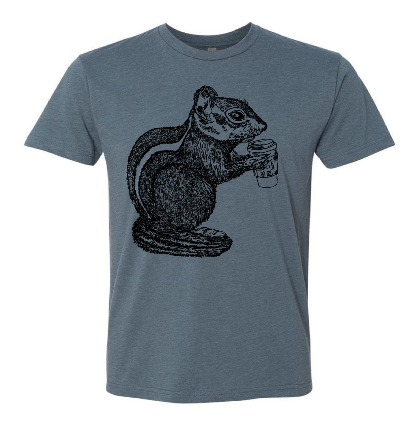 The Caffeinated Chipmunk Unisex T Shirt