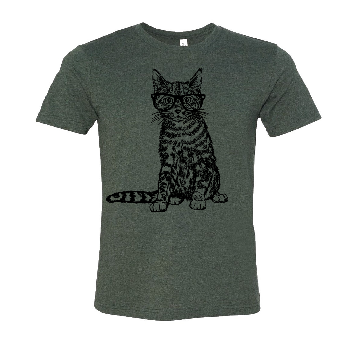 Cat Wearing Glasses Unisex T Shirt