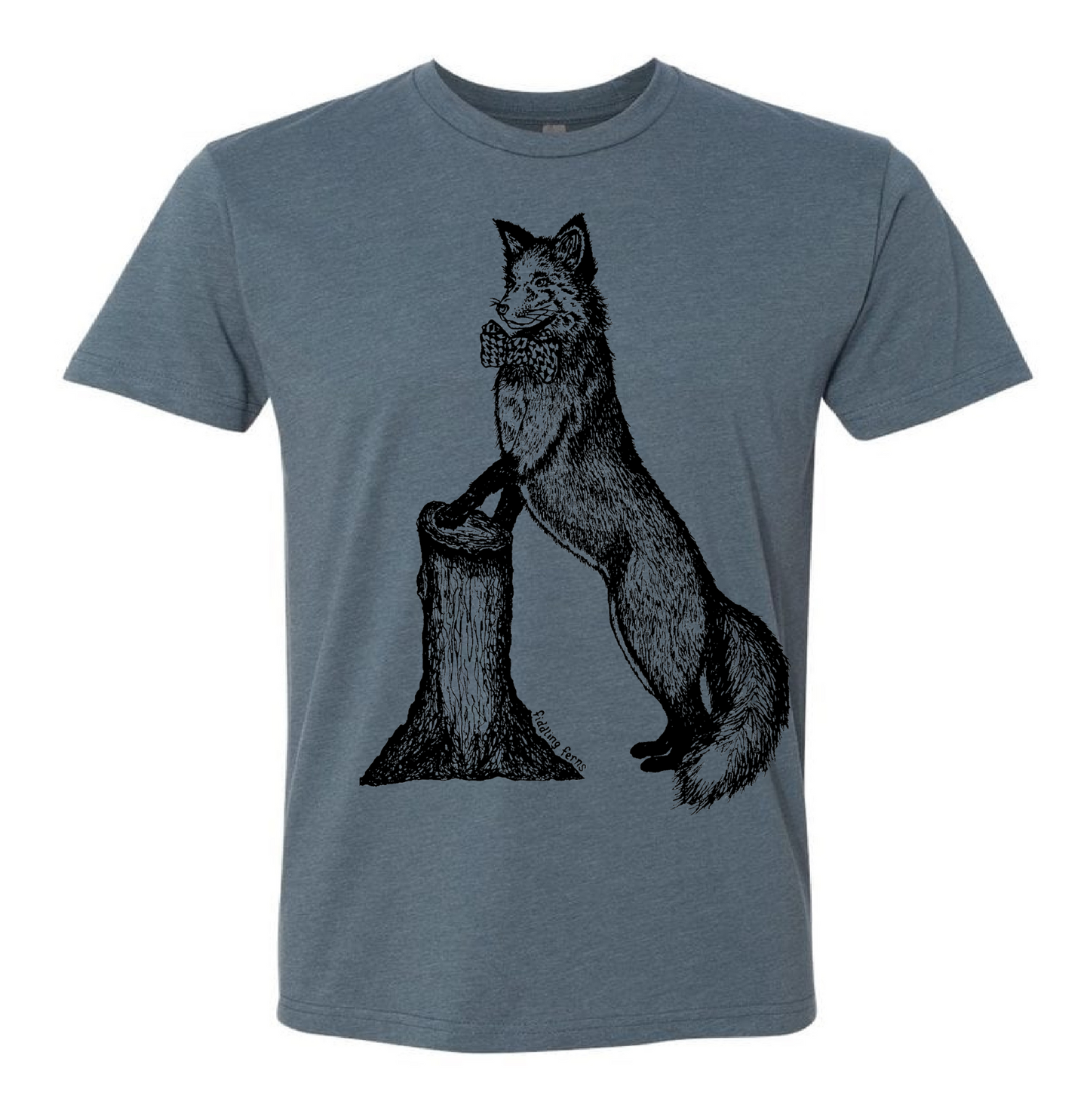 Fox in a Houndstooth Bowtie Unisex T Shirt
