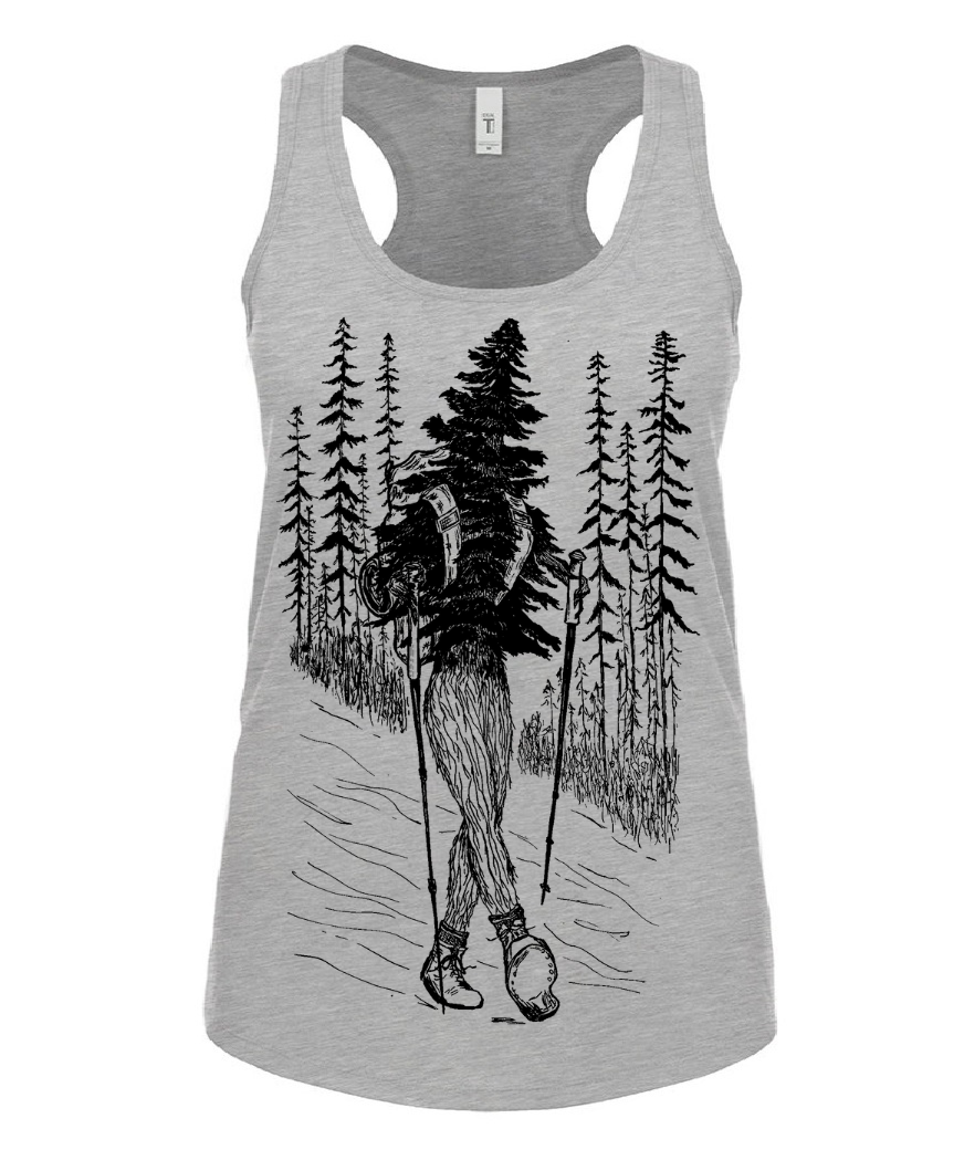 Hiking Tree Ladies Tank Top