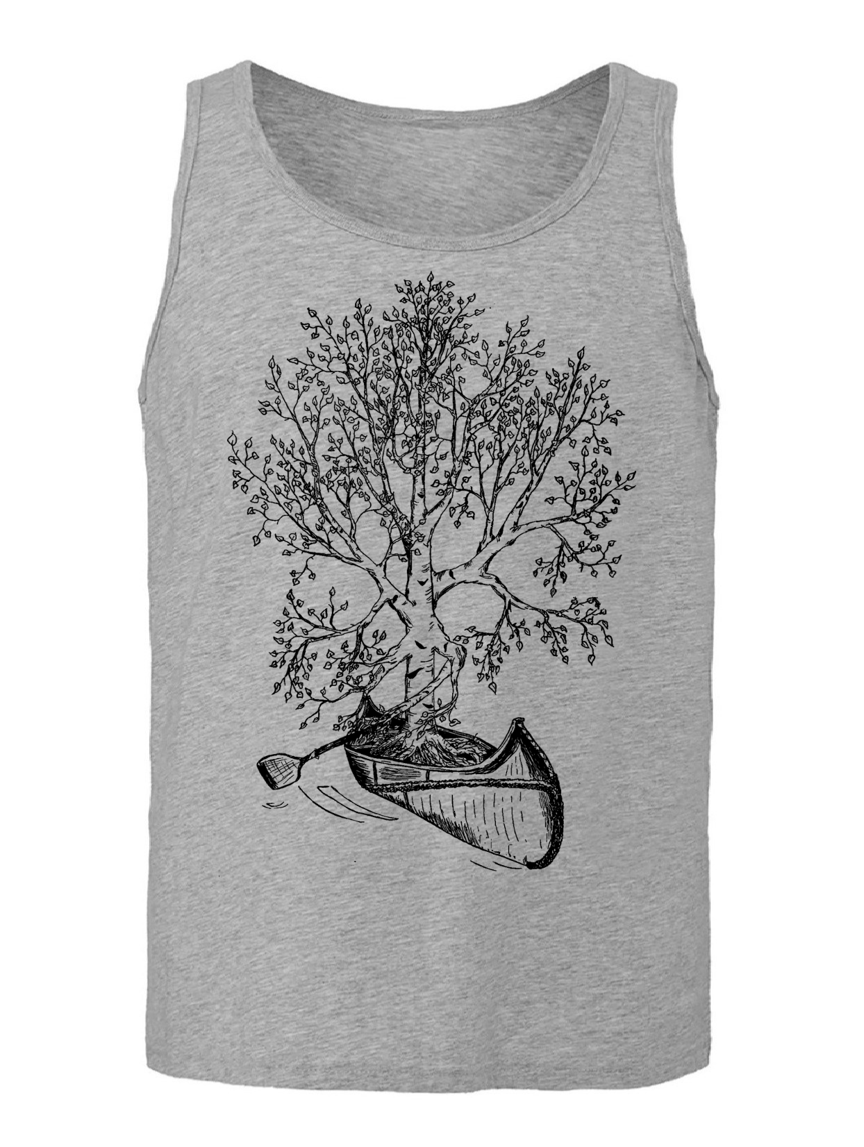 Birch Tree in a Canoe Unisex Tank Top