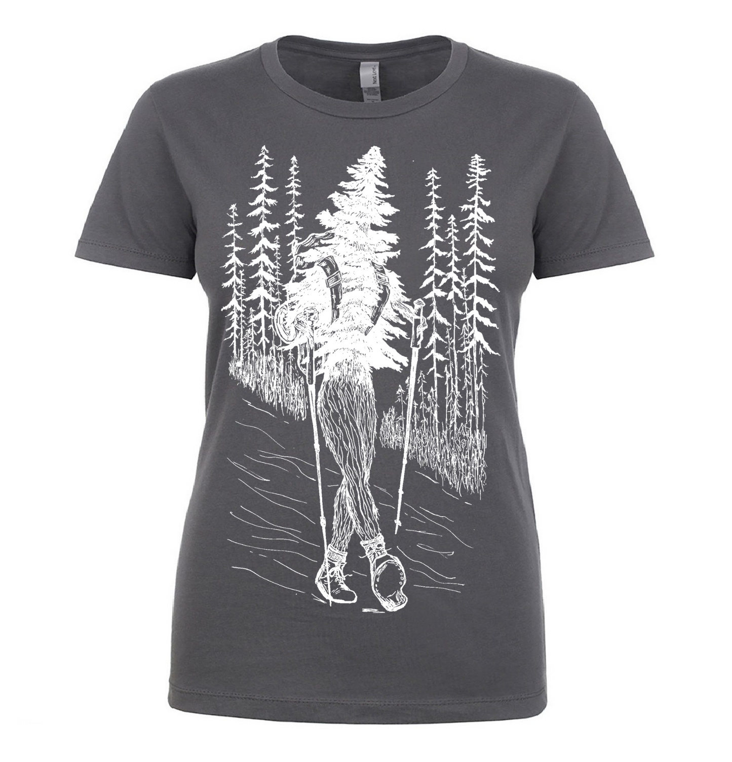 Hiking Tree Ladies T Shirt