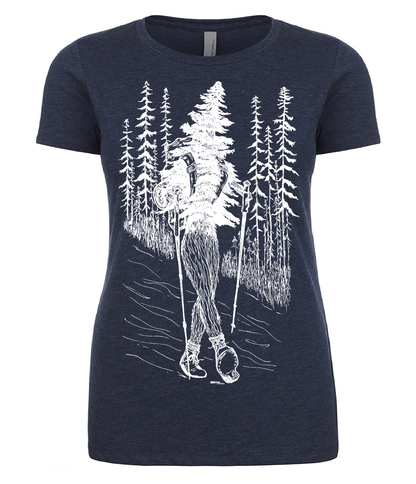 Hiking Tree Ladies T Shirt