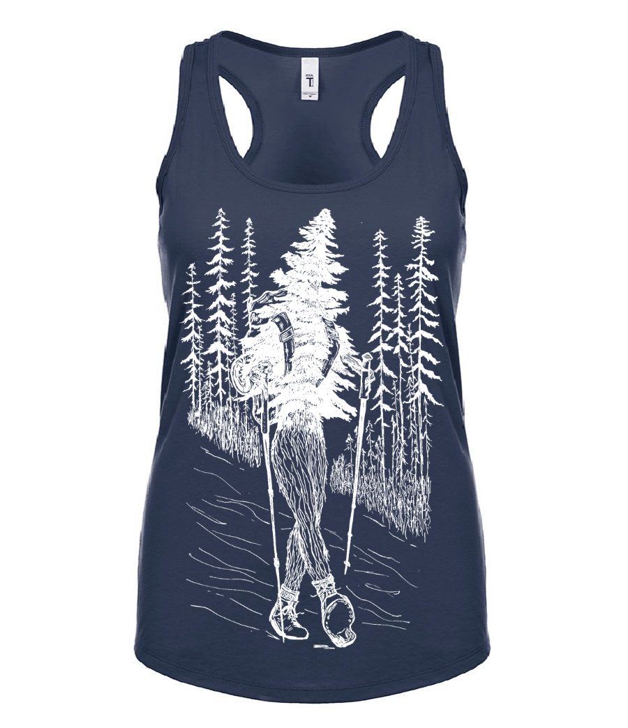 Hiking Tree Ladies Tank Top