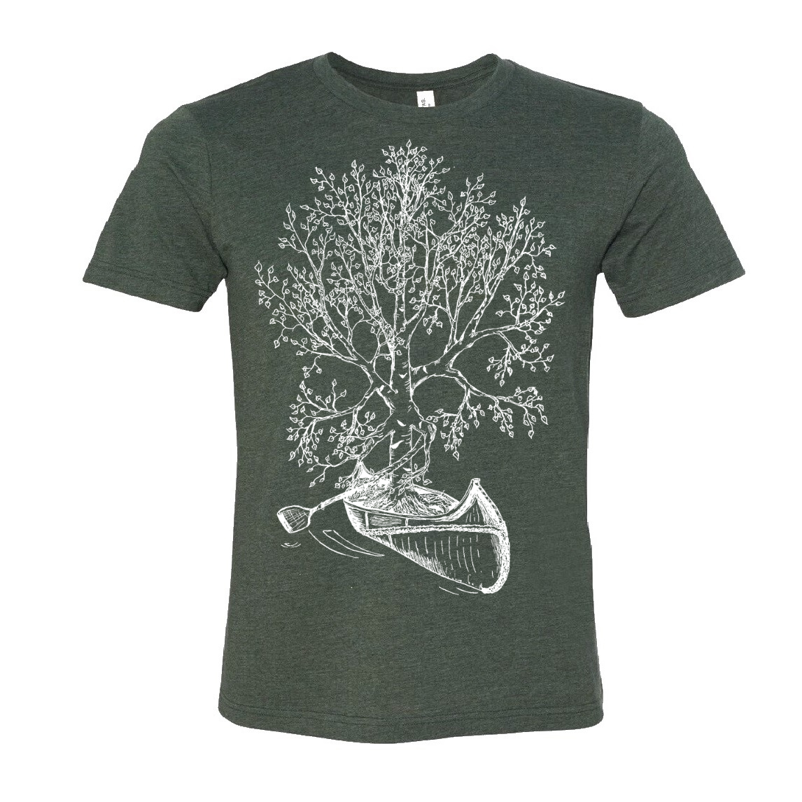 Birch Tree in a Canoe Unisex T Shirt