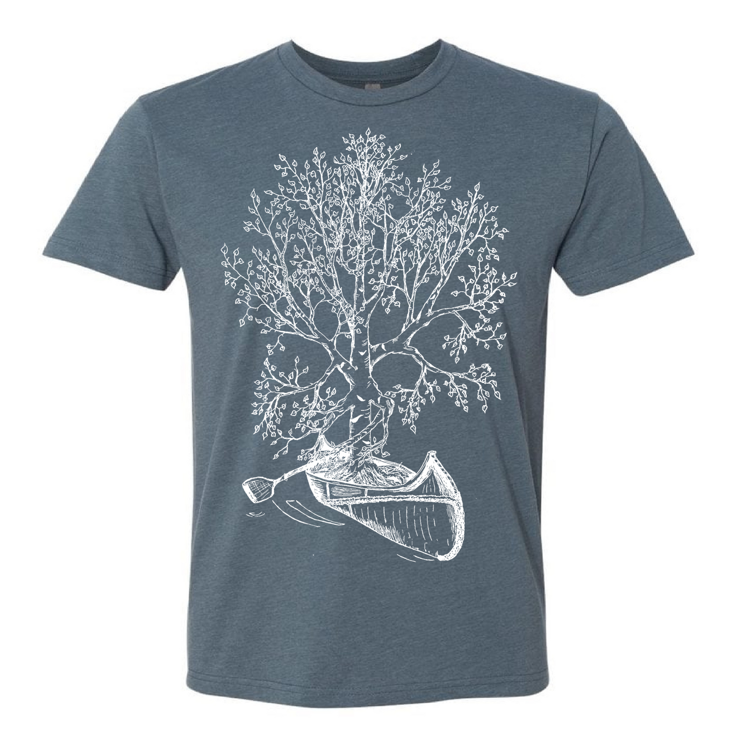 Birch Tree in a Canoe Unisex T Shirt