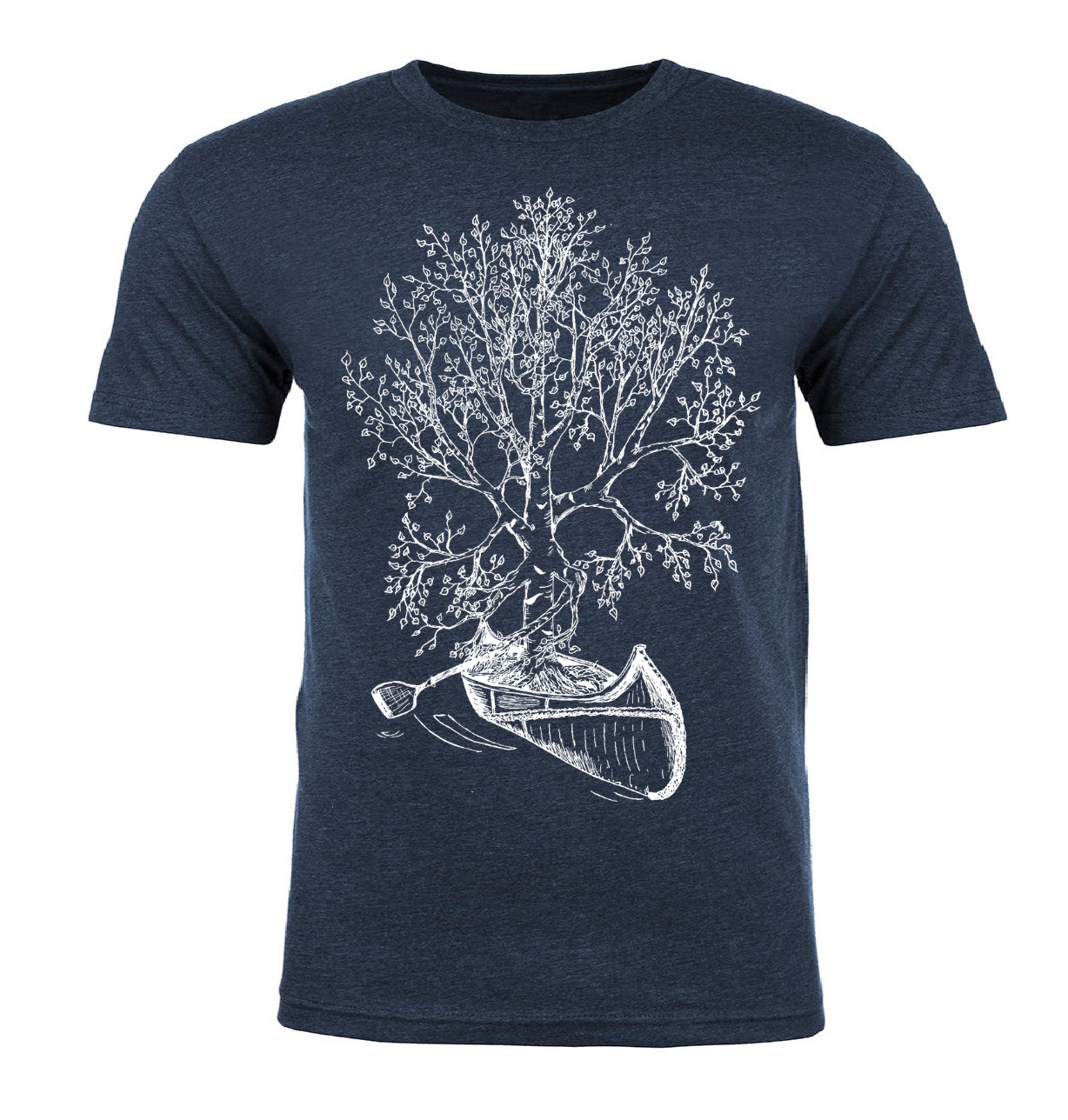 Birch Tree in a Canoe Unisex T Shirt