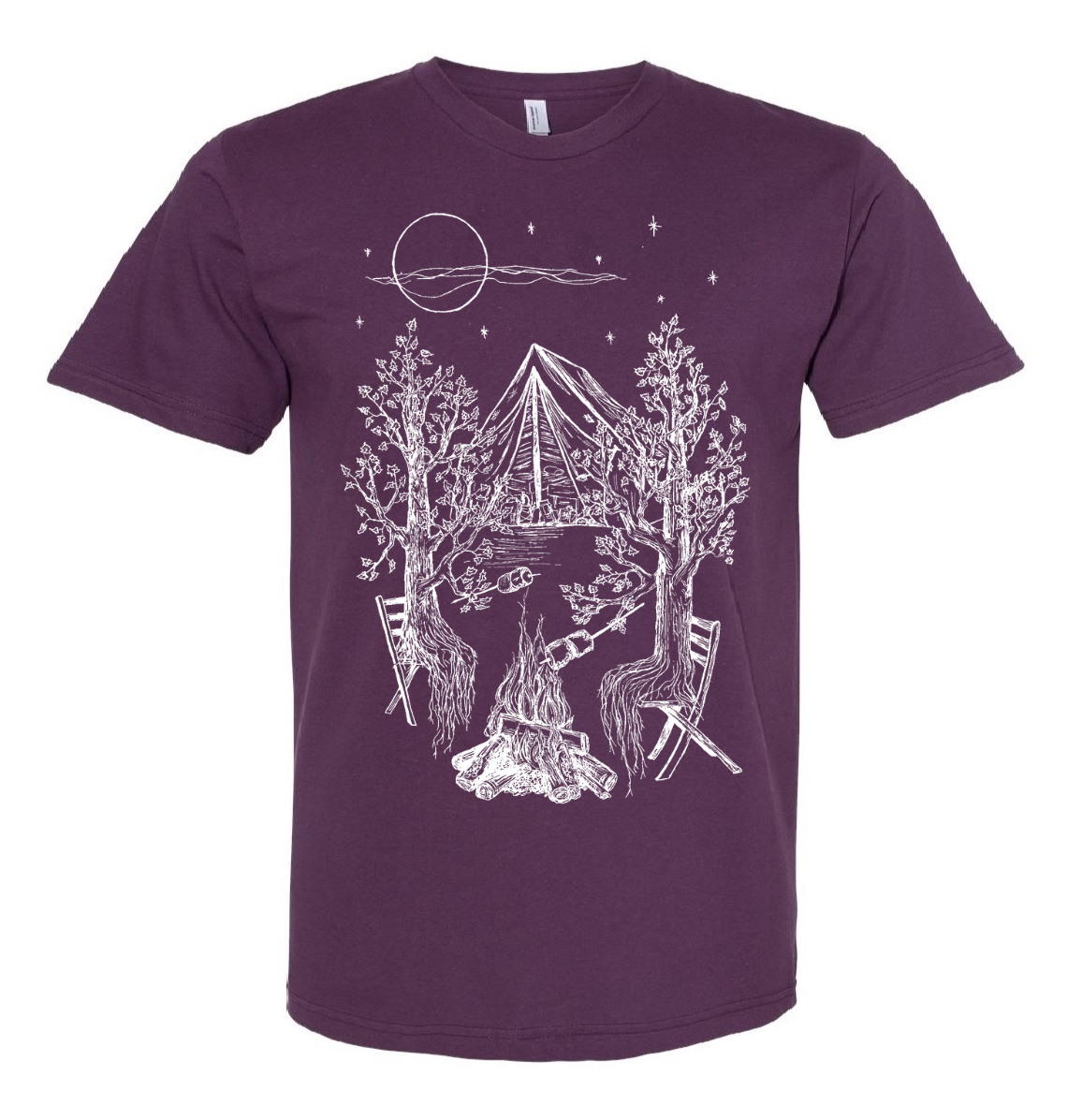 Camping Trees Unisex T Shirt