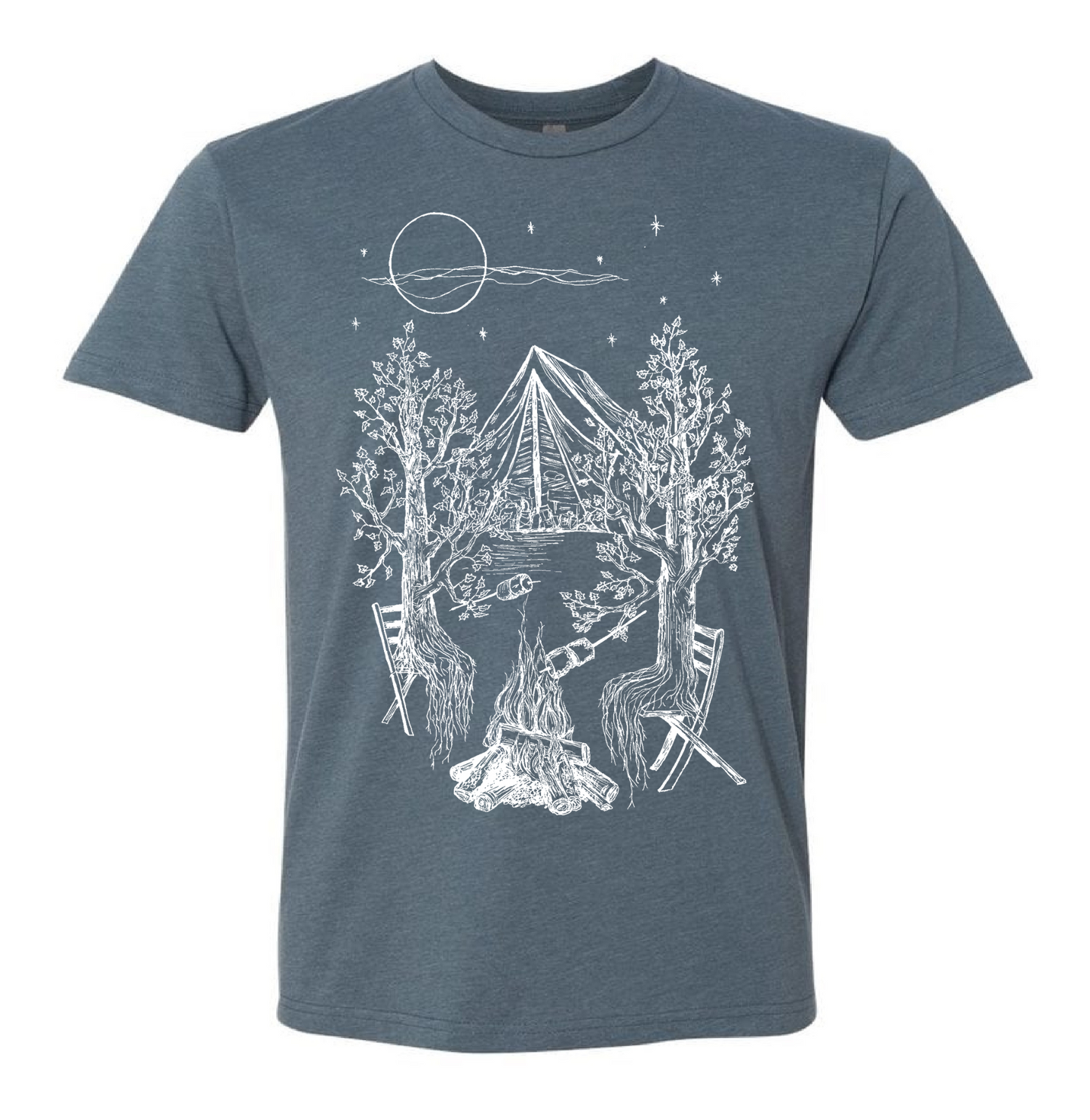 Camping Trees Unisex T Shirt