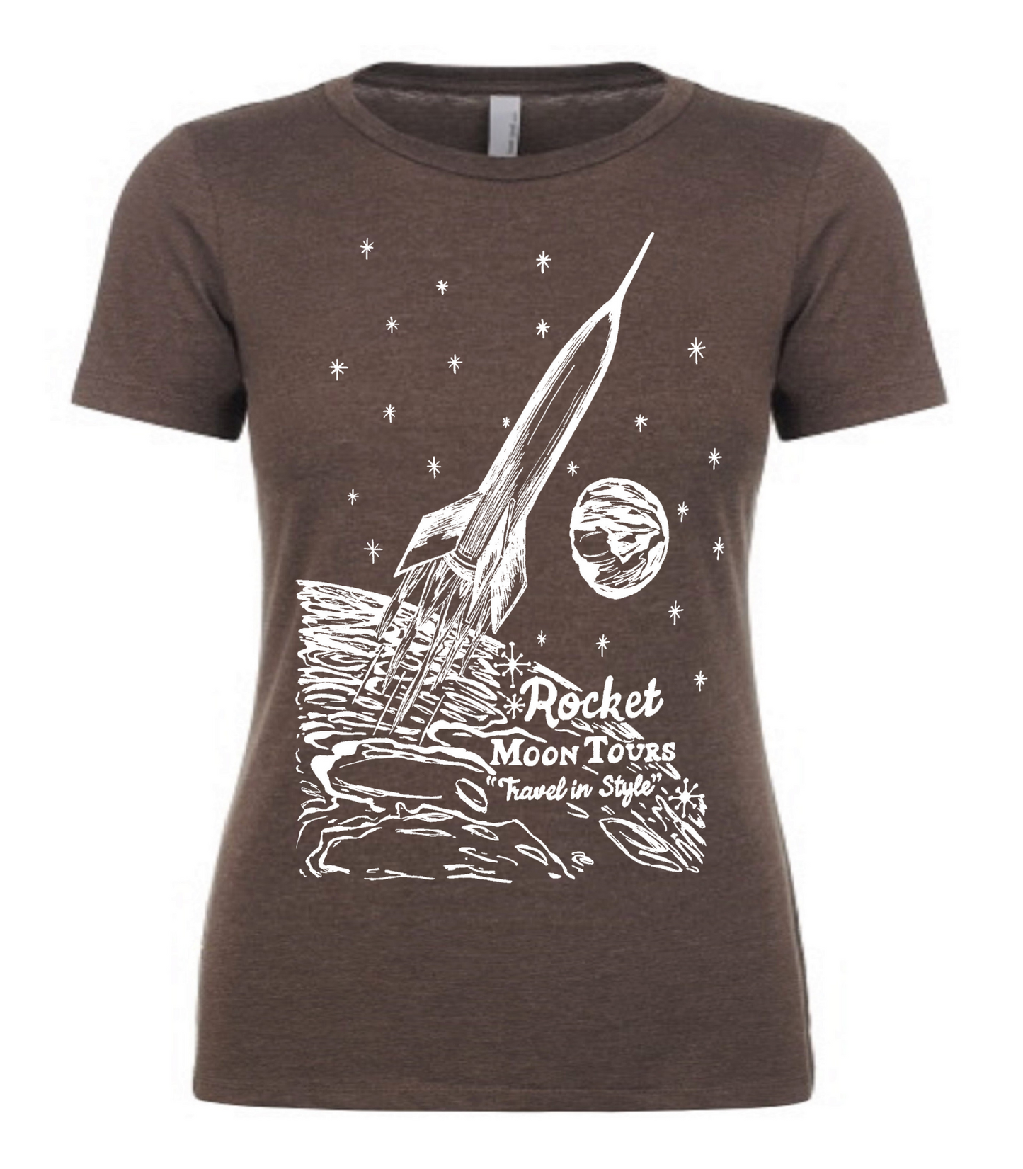 Rocket Moon Tours Ladies T Shirt