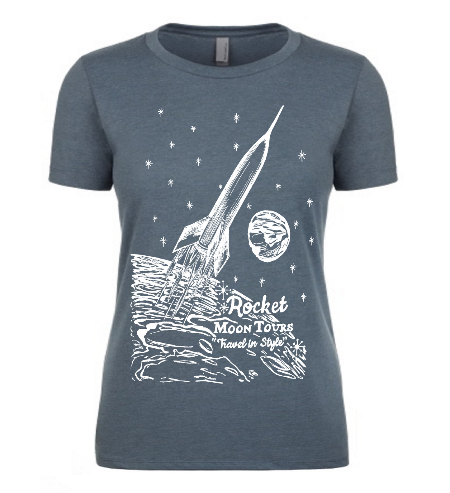 Rocket Moon Tours Ladies T Shirt