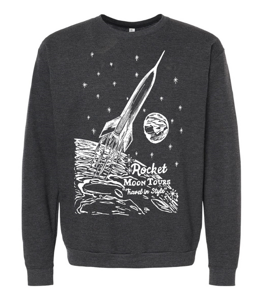Rocket Moon Tours Unisex Fleece Crewneck
