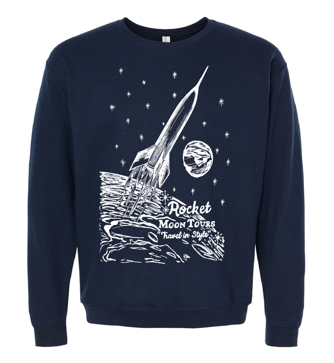 Rocket Moon Tours Unisex Fleece Crewneck