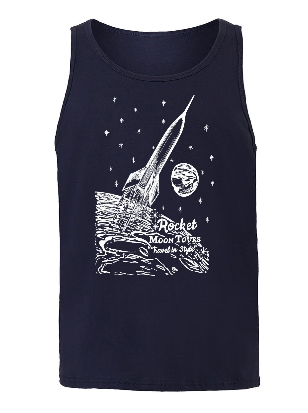 Rocket Moon Tours Unisex Tank Top
