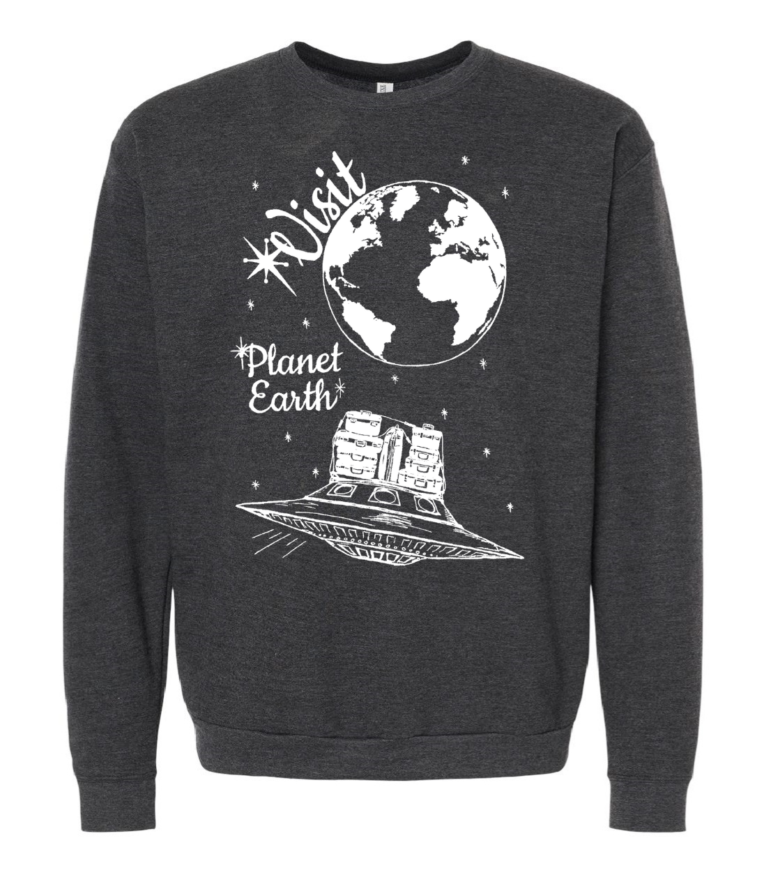 Visit Planet Earth Unisex Fleece Crewneck