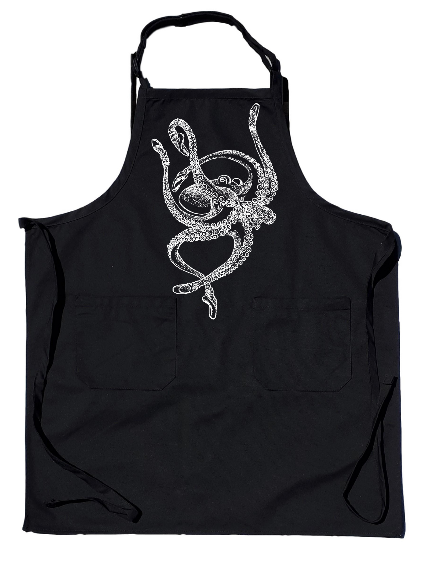 Octopus Ballet Dancer Chef's Apron with Pockets