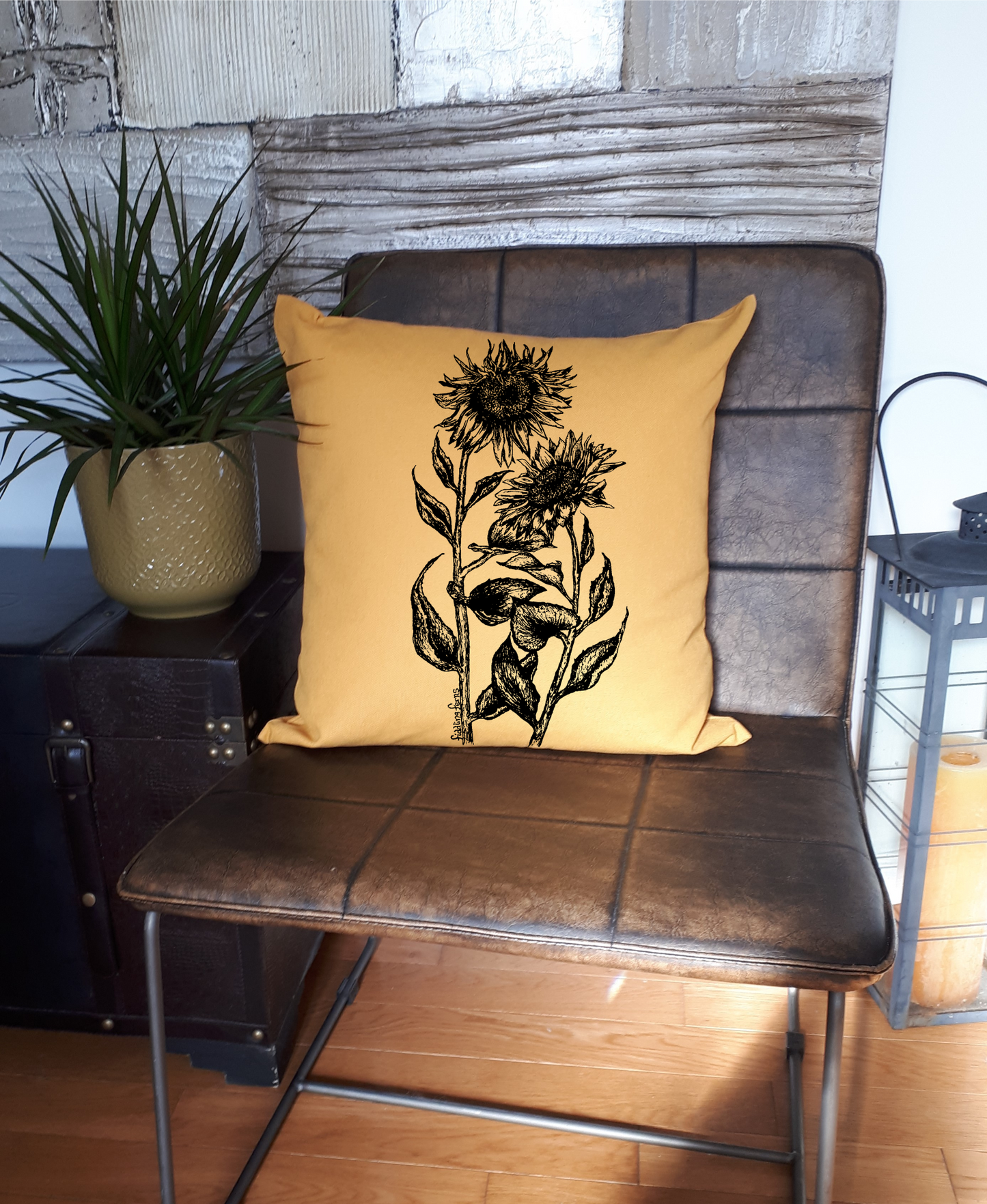 Sunflowers 20 x 20 Cushion Cover