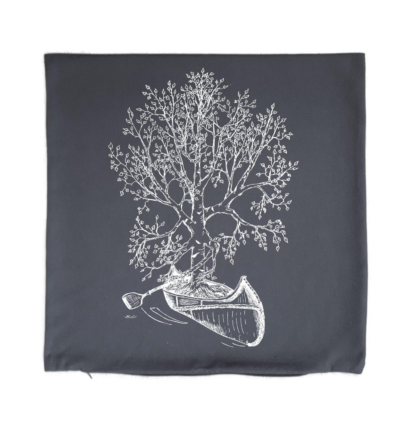 Birch Tree Canoeing 20 x 20 Cushion Cover
