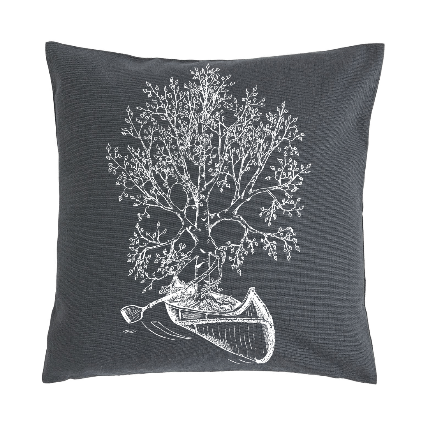 Birch Tree Canoeing 20 x 20 Cushion Cover