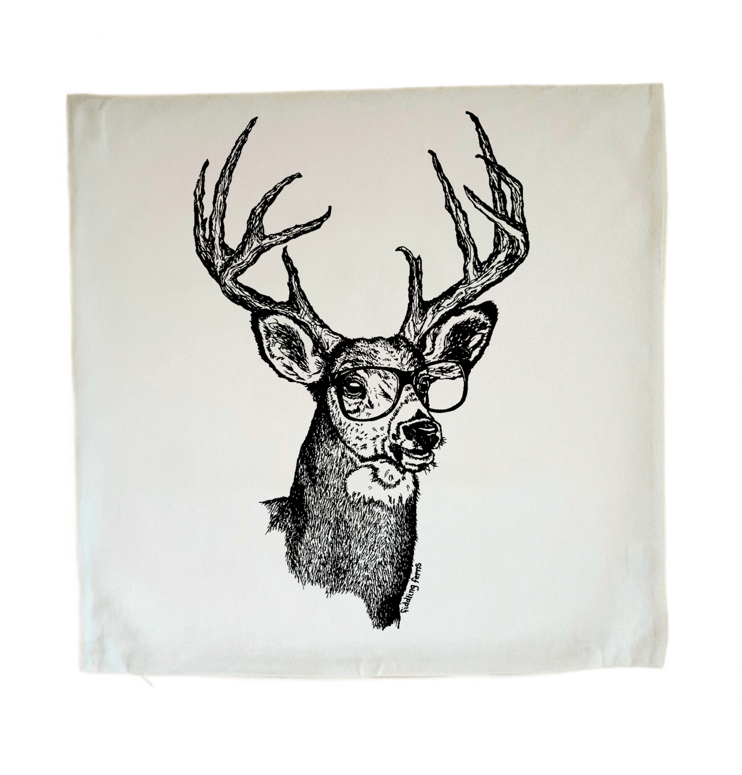 Deer Buck with Glasses 20 x 20 Cushion Cover