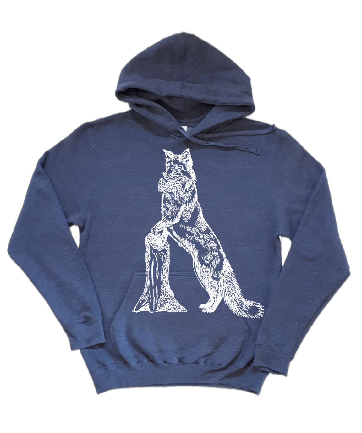 Fox in a Houndstooth Bowtie Unisex Fleece Hoodie
