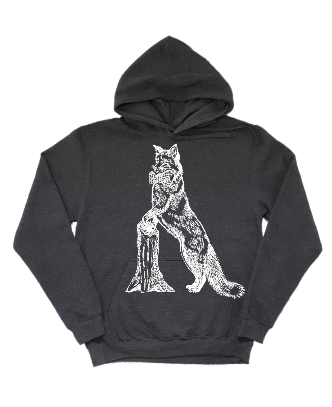 Fox in a Houndstooth Bowtie Unisex Fleece Hoodie