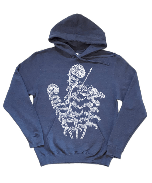 Fiddleheads Playing the Fiddle Unisex Fleece Hoodie
